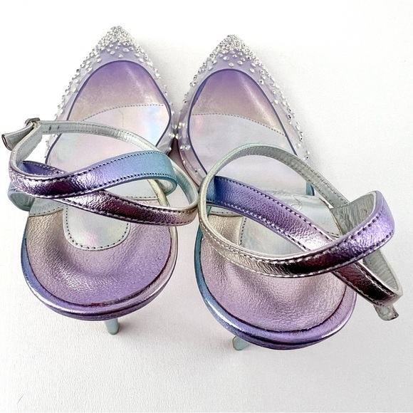 CHRISTIAN LOUBOUTIN | Spikaqueen 100 PVC Crystal Pointed Pumps EU 37.5 US 7.5 - Picture 9 of 16